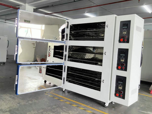 Forno di essiccazione elettrico combinato a 3 camere LIYI Forno ad aria calda da laboratorio a controllo separato