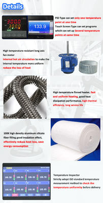 Forno industriale ad alta temperatura 600℃ per l'essiccazione di prodotti chimici