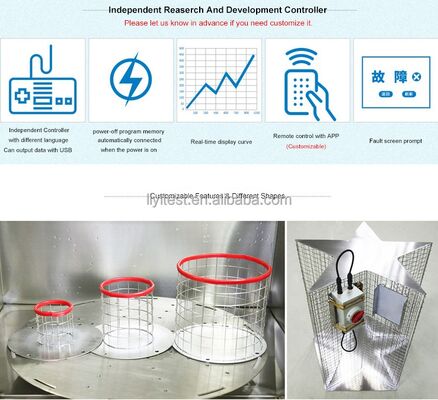 LIYI CE Approvato IPX5 IPX6 Camera di prova con doccia idrica a schermo tattile automatico per prova impermeabile per prova elettronica